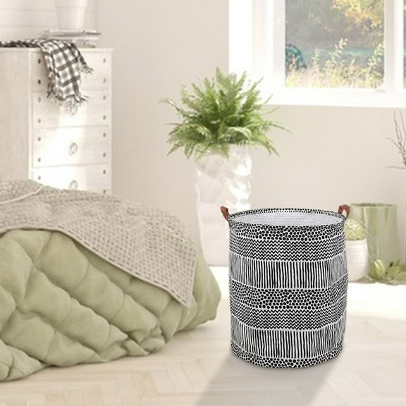 JingChun Storage Basket, Nursery Hamper Canvas Laundry Basket Foldable with Waterproof Large Storage Baskets for Kids Boys and Girls, office, Bedroom, Clothes,Toys