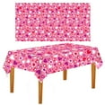 thumbnail image 1 of JingChun Tablecloth Decorations Pink Cholo Party Table Covers Heart Disposable Rectangle Tablecloth for Birthday Wedding Party Supplies 54 x 108 Inch, 1 of 3