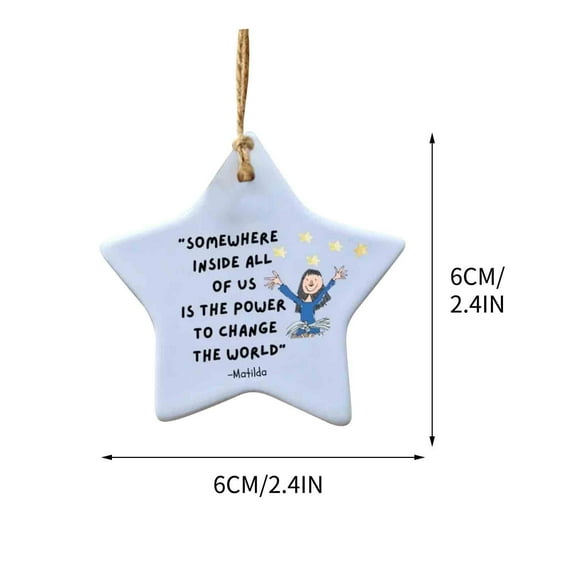 JingChun Thank You Gift, Acrylic Hanging Heart Sign for Xmas Tree Home Decor, Keepsake Sign Valentine's Day Decoration