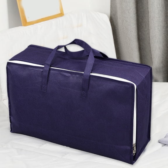 JingChun Thick Over Size Storage Bag, Folding Organizer Bag, Under Bed Storage, College Carrying Bag for Bedding Comforters, Blanket, Clothes