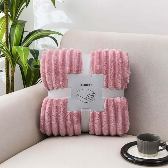 JingChun Thickened Flannel Blanket Drawstring Blanket Sofa Blanket Student office Nap Blanket