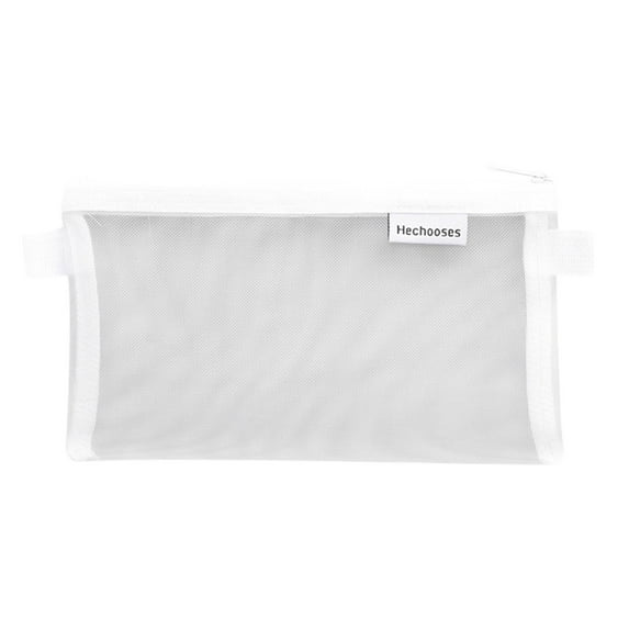 JingChun Transparent Nylon Mesh Cosmetic Bags with Zipper, Clear Makeup Bags, Portable Travel Toiletry Pouch, Organizer, Pencil Case