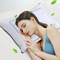 JingChun Ultra Thin Flat Pillow for Sleeping, Thick High Support Stomach Sleeping Pillow, Slim Bed Pillow, Thin Pillow for Back Sleeper-Queen Size 17x26in, Machine Washable