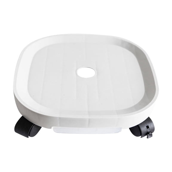 JingChun Universal Wheel Plant Caddy with Water Container, Movable Plastic Flower Pot with Roller Tray, Home Garden Planter Dolly Caster with Wheels Rolling Plant Tray