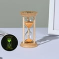thumbnail image 1 of JingChun Vintage Hourglass Sand Timer, 1 Minute Decorative Wooden Sandglass, Sand Clock Watch Colored Sand Hourglass Clock for office Home Decor Gift, 1 of 8