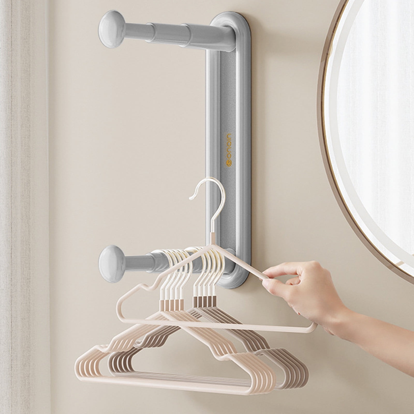 Holocky Magnetic Hanger Storage Organizer Hanger Stacker for