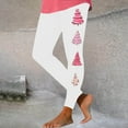 thumbnail image 1 of JingHai Christmas Leggings for Womens Fuzzy Thermal Pants Graphic Printed Skinny Tights Casual Legging for Women-White XL, 1 of 5