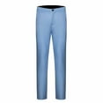 thumbnail image 1 of JingHai Mens Dress Pants Big and Tall Straight-Leg Solid Color Classic Business Wedding Daily Suit Pants Trousers Sky Blue XXXXL, 1 of 3