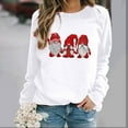 thumbnail image 1 of JingHai Women Ugly Christmas Sweater Cute Santa Print Knitted Pullover Sweaters Long Sleeve Xmas Holiday Loose Jumper-White L, 1 of 4