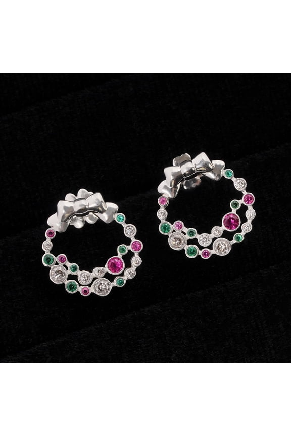 Jingel Bell Earrings, Christmas Earrings, 925 Silver Earrings for Women