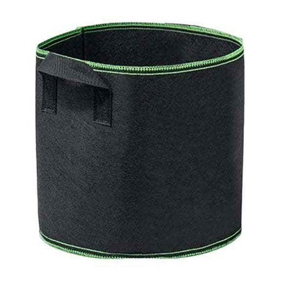 Jingjianm Durable Fabric Grow Bags with Handles for Plants, Breathable Nonwoven Pots for Gardening, 5 Gallon Capacity, Black 10Gallon
