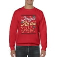 thumbnail image 1 of Jingle All The Way - Holiday Vibes Men's Sweatshirt, 1 of 4
