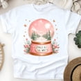 thumbnail image 1 of Jingle All The Way T-Shirt | Snow Globe Holiday Graphic Tee, White, Size S, 1 of 6
