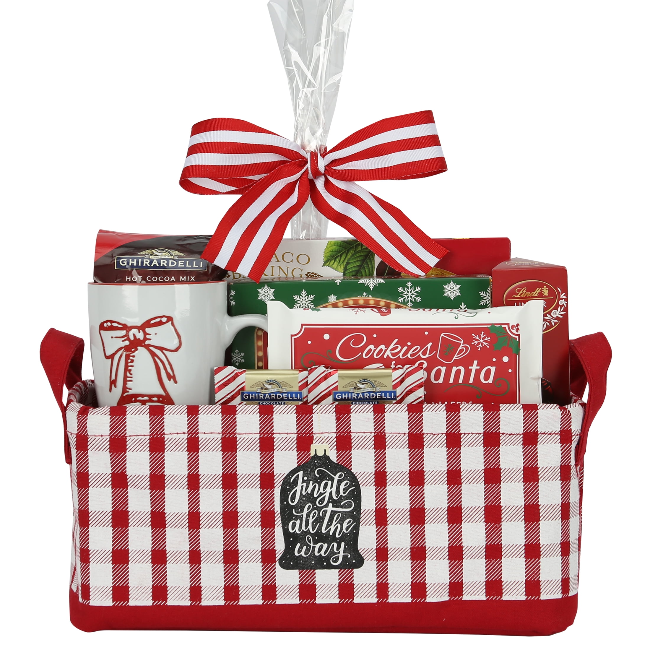 Jingle All the Way Holiday Gift Basket Tote by Houdini