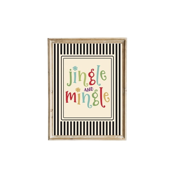 Jingle And Mingle Poster | Festivedecor, Unframed Poster Size 8x12