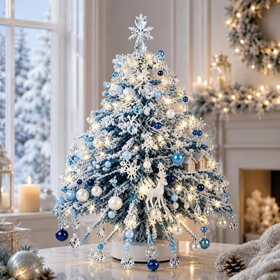 Jingle Beads Christmas Tree Kit, 3D Crystal Bead Tabletop Holiday Craft with Colorful Beads and Metal Frame, for Holiday Decor, Creative Crafts and Gift Giving