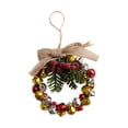 thumbnail image 1 of Jingle Bell Beaded Christmas Ornament Kit, Festive Wreath Style Tree Pendant, Simple Hand Assembly Holiday Supply for Family Focused DIY Crafting and Seasonal Home Tree Embellishment Projects,Golden, 1 of 5