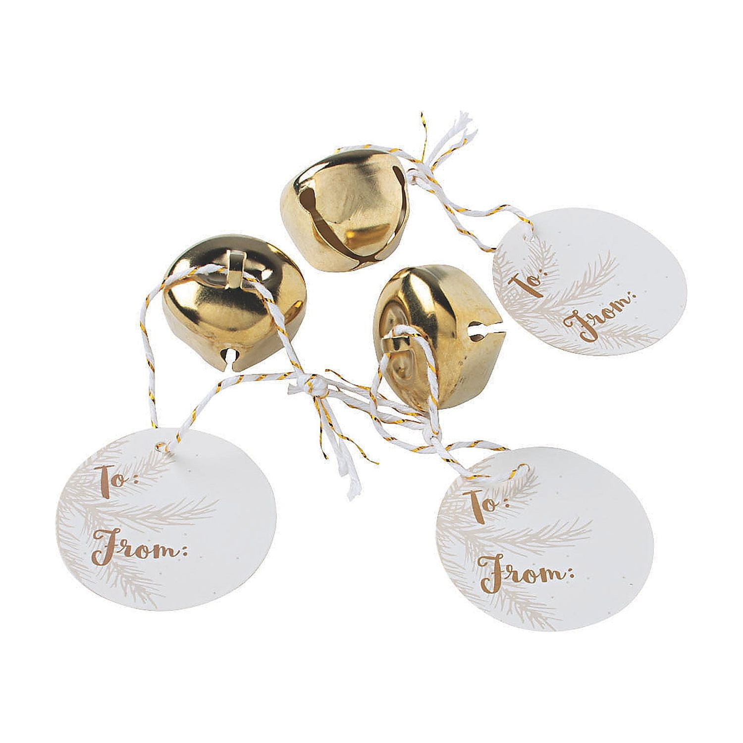 Jingle Bell Gift Tags, Party Supplies, Christmas, 24 Pieces