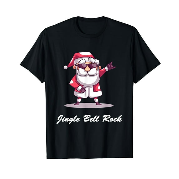 Jingle Bell Rock Santa Shirt, Christmas Sweater-Shirt Design T-Shirt