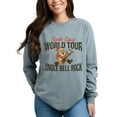 thumbnail image 1 of Jingle Bell Rock World Tour - Women's Garment Dyed Long Sleeve, 1 of 7