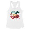 thumbnail image 1 of Jingle Bell Rockin' Tank Top Fitted Racerback Women's 2X-Large White, 1 of 5