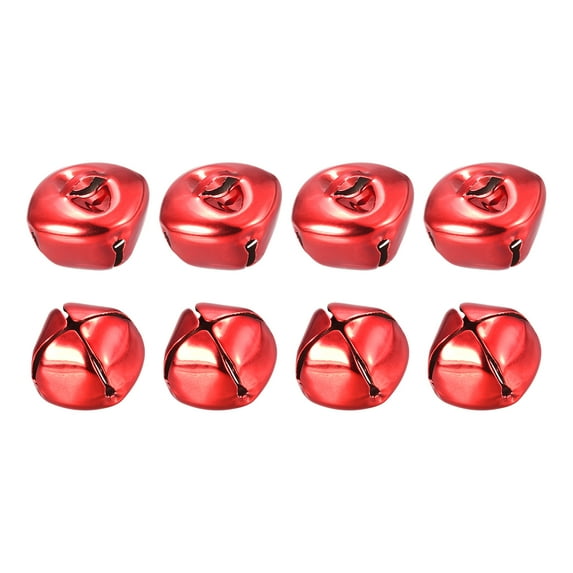 Jingle Bells, 1"(25mm) 8 Pack Small Bells for Crafts DIY Christmas, Red
