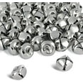 thumbnail image 1 of Jingle Bells, 1 Inch Craft Bells Bulk DIY Bells for Christmas Festival Decoration Home Decoration, 50pcs, Silver, 1 of 5