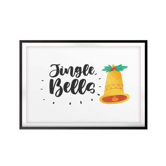 Jingle Bells 11 x 14 UNFRAMED Print Christmas Decor Wall Art