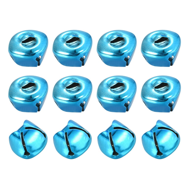 Uxcell Jingle Bells, 3/4 inch(20mm) 12 Pack Small Bells for Crafts DIY Christmas, Blue