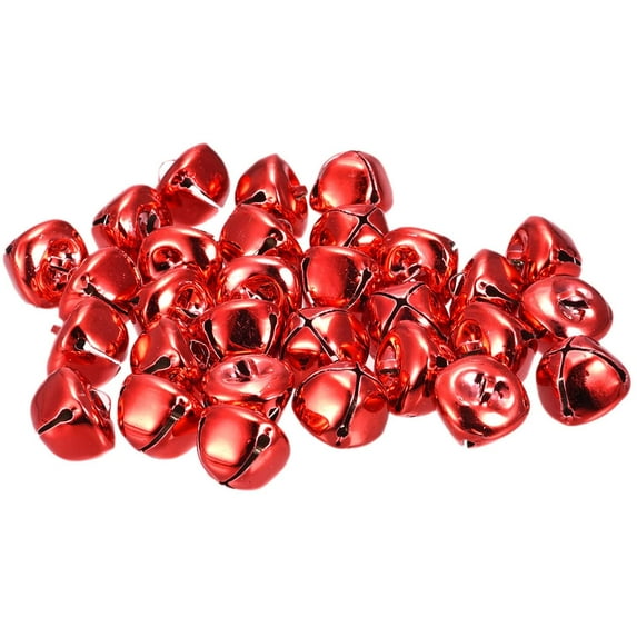 Jingle Bells, 3/4" 80pcs Carbon Steel Craft Bells for DIY Christmas, Red