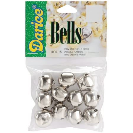 Darice Jingle Bells Silver 0.75 Inch