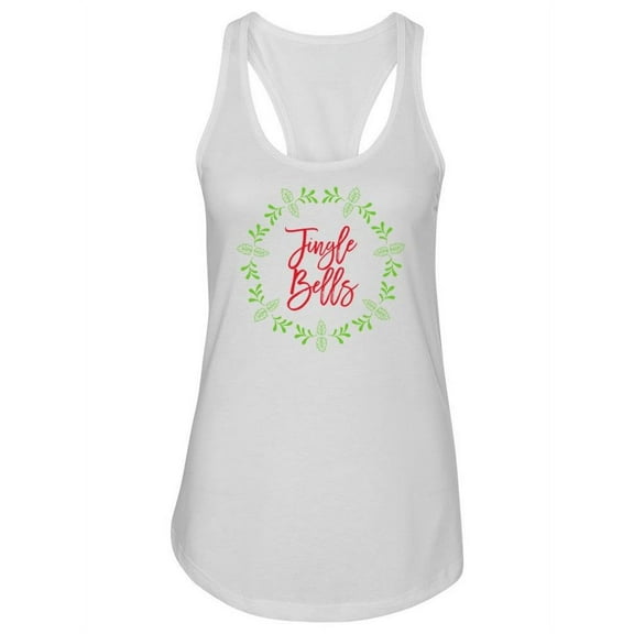 Jingle Bells Cursive Script  Tank Women -Image by Shutterstock, Female x-Large