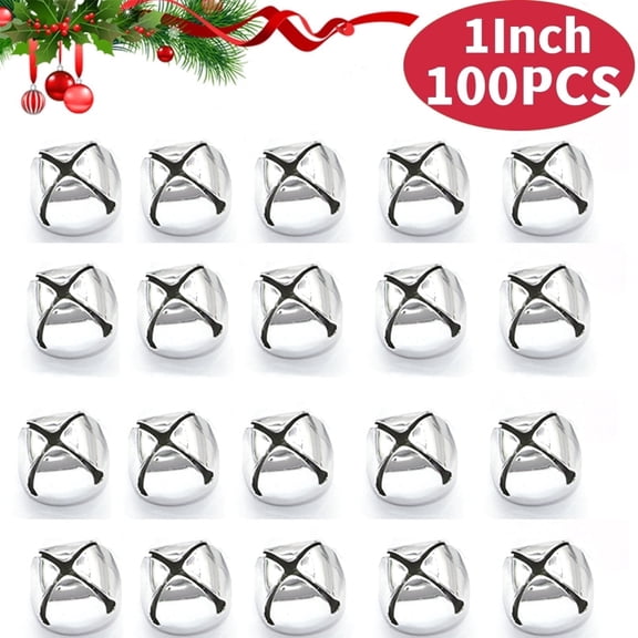 Jingle Bells DIY Bells for Christmas Decoration Bells in Crafts Silver Bells for Holiday Decoration