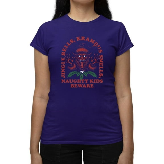Jingle Bells, Krampus Smells Dark Holiday Humor Women's T-shirt