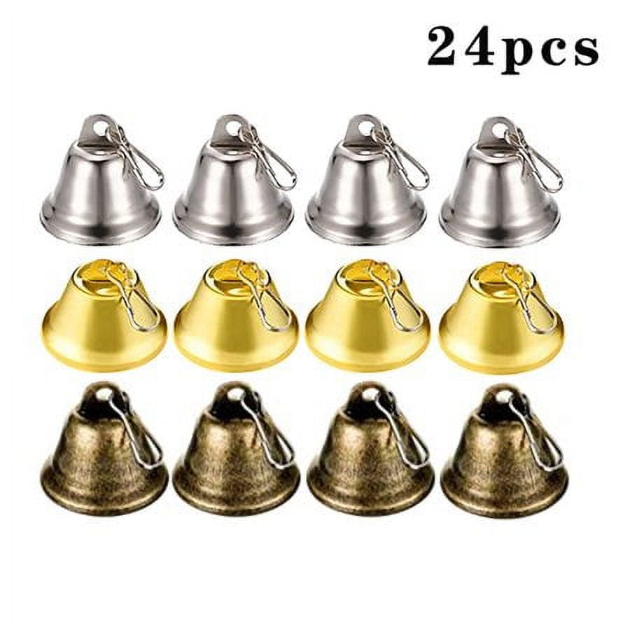 Jingle Bells Ornaments Small Christmas Jingle Bells Golden Metal