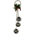 thumbnail image 1 of Northlight Jingle Bells with Plaid Bow Christmas Decoration - 20" - Silver, 1 of 5
