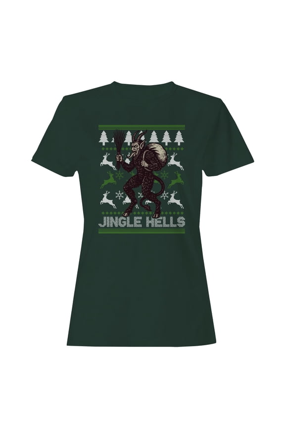 Jingle Hells Krampus Design Women's T-shirt