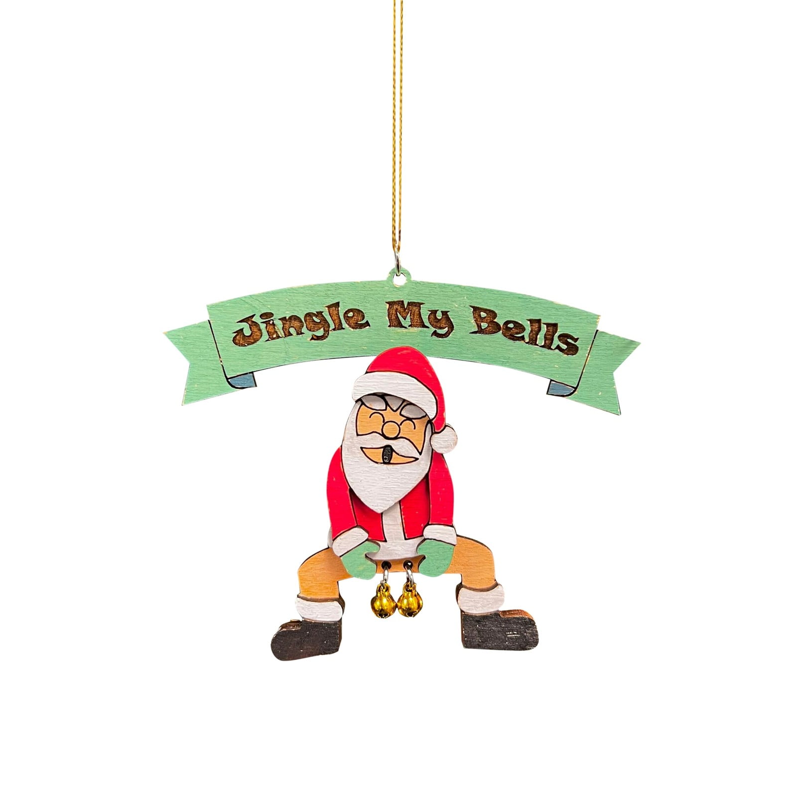 Jingle My Bells Funny Christmas Ornament Ornament Santa Bell Ornament