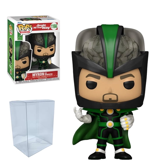 Jingle All the Way Myron as Dementor #1166 Funko Pop with Protector Bundle - Includes Jingle All the Way Myron as Dementor #1166 Vinyl Figure with Blue Salamander Emporium Plastic Protector Case