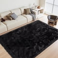 thumbnail image 1 of Jingle bears 4x6 Black Rug Fluffy Furry Faux Sheepskin Fur Area Rug for Living Room Washable Bedroom Rug Rectangle, 1 of 7