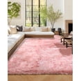 thumbnail image 1 of Jingle bears 8x10 Rug Pink Fluffy Large Rug Faux Fur Sheepskin Rug for Living Room Bedroom Fuzzy Furry Rug Rectangle, 1 of 7