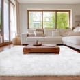 thumbnail image 1 of Jingle bears 9x12 Rug White Fluffy Large Faux Fur Area Rug for Living Room Bedroom Fuzzy Shaggy Rug Rectangle, 1 of 7