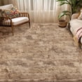 thumbnail image 1 of Jingle bears Fluffy Shag Rug 5x8 Faux Sheepskin Fur Rug for Living Room Bedroom Fuzzy Furry Plush Washable Rug Light Brown Rectangle, 1 of 7