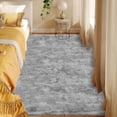 thumbnail image 1 of Jingle bears Gray Area Rug 3x4 Faux Fur Sheepskin Rug Fluffy Furry Soft Rug for Bedroom Living Room Entryway, 1 of 5