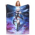 thumbnail image 1 of Jingliu Honkai Star Rail Bed Blanket 3D Printed Throw Blanket Lightweight Super Soft Air Conditioning Room All Season Blanket Sofa Couch Bed Fans Cartoon Blanket 80"x60", 1 of 8