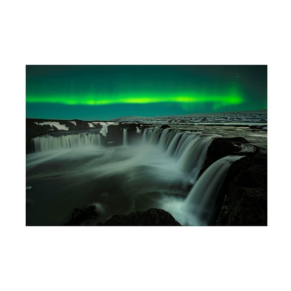 Jingshu Zhu 'Godafoss' Canvas Art