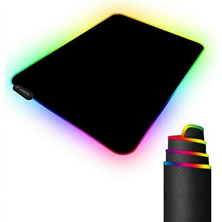 Jingyang RGB Gaming Mouse Pad with 11 Lighting Modes, Multi-color