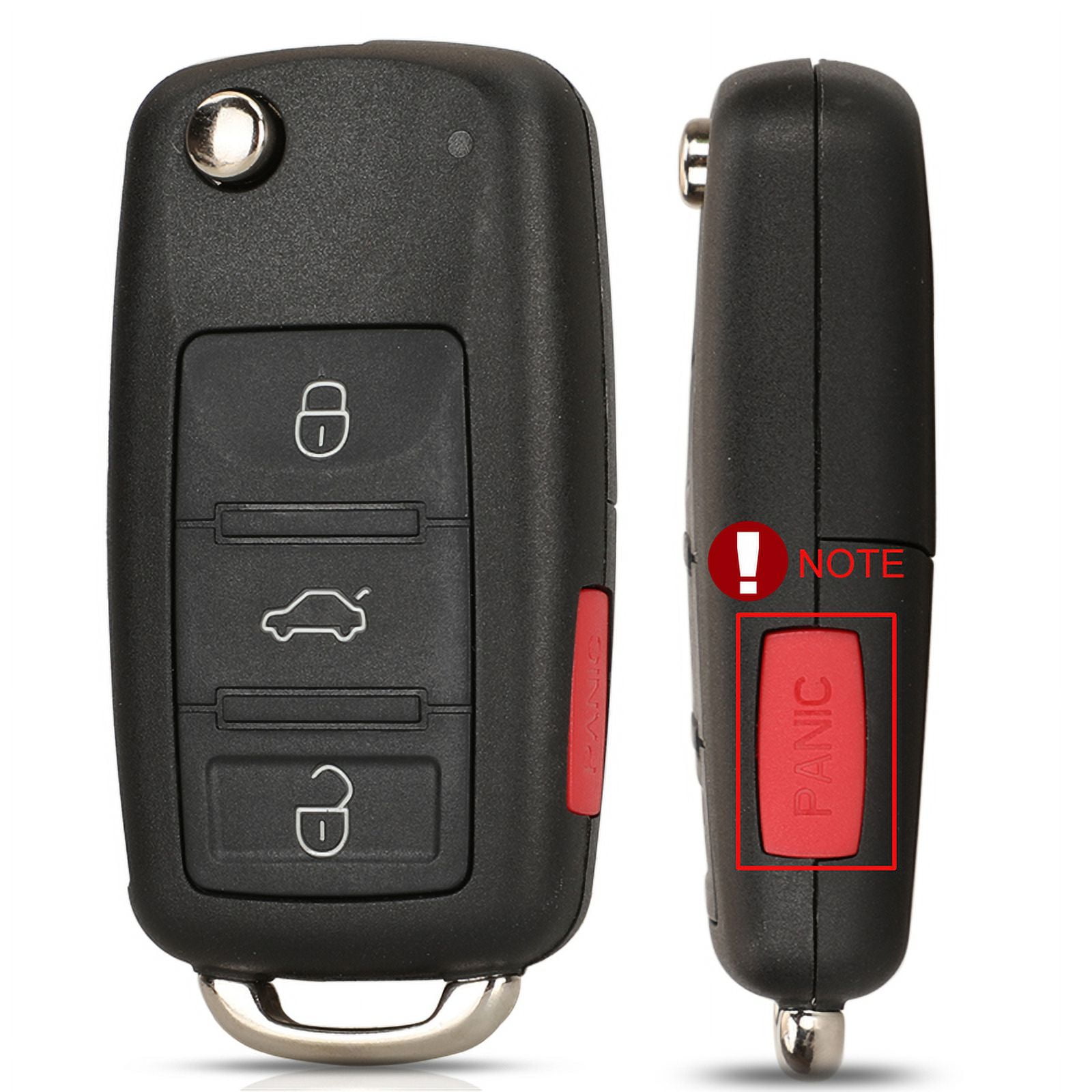Jingyuqin 2/3/4/5 Buttons Car Key Case Shell For VW/VOLKSWAGEN Caddy ...