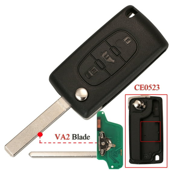 Jingyuqin 433Mhz ID46 Flip Remote Car Key For (Van) Citroen Dispatch Berlingo Peugeot Expert Partner 207 307 308 3008 Ce0523/536