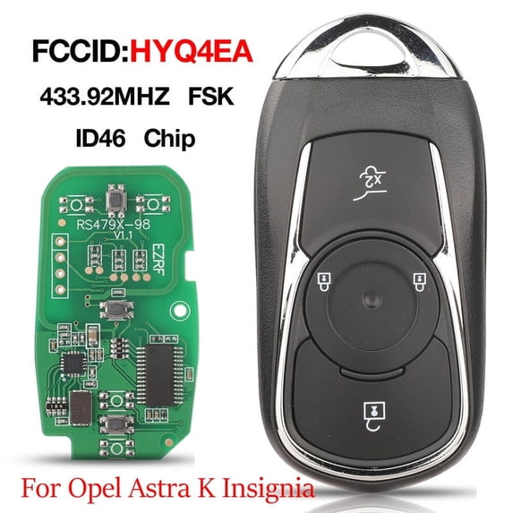 Jingyuqin Smart Car Key 433.92MHz HYQ4EA P/N: 13508410/13511627 For Buick For Opel Astra K Insignia 2016-2022